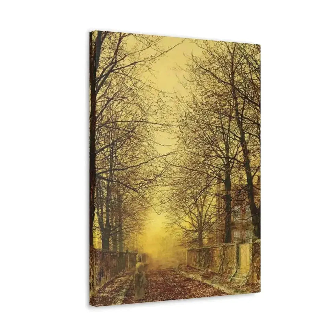 John Atkinson Grimshaw (1836-1893) A Golden Country Road - Canvas Wall Art - The Sticker Space