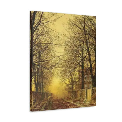 John Atkinson Grimshaw (1836-1893) A Golden Country Road - Canvas Wall Art - The Sticker Space