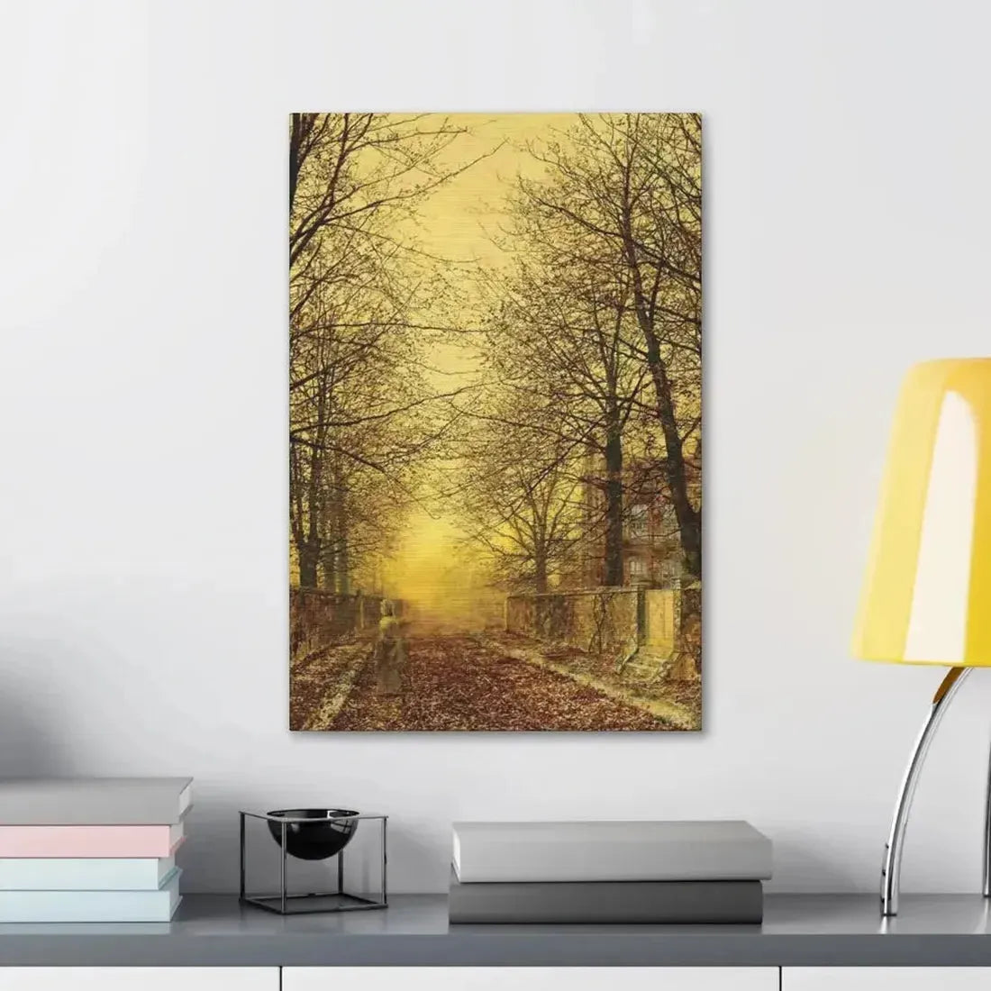 John Atkinson Grimshaw (1836-1893) A Golden Country Road - Canvas Wall Art - The Sticker Space