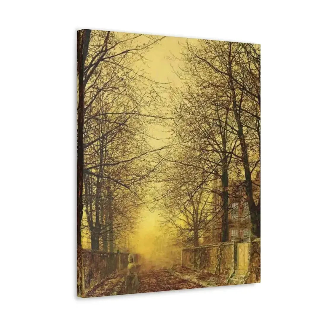 John Atkinson Grimshaw (1836-1893) A Golden Country Road - Canvas Wall Art - The Sticker Space