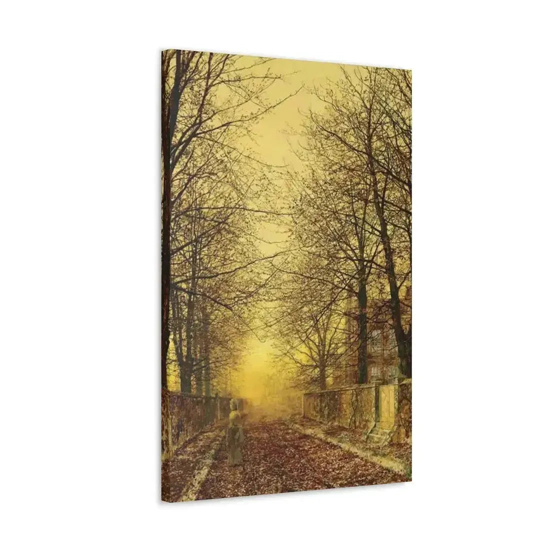 John Atkinson Grimshaw (1836-1893) A Golden Country Road - Canvas Wall Art - The Sticker Space