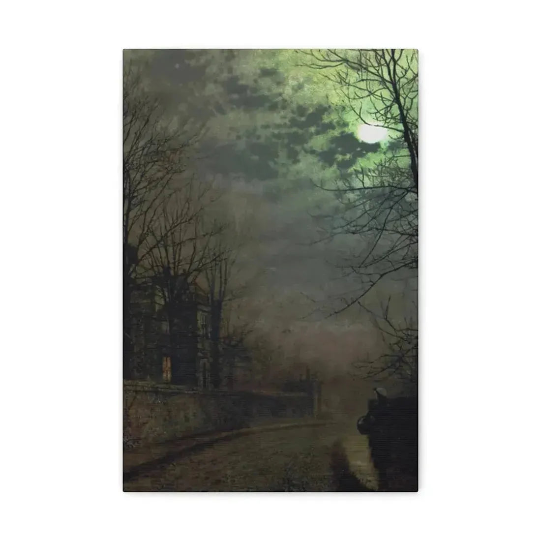 John Atkinson Grimshaw (1836-1893) A Lane In Headingley, Leeds - 1881 - Canvas Wall Art - The Sticker Space