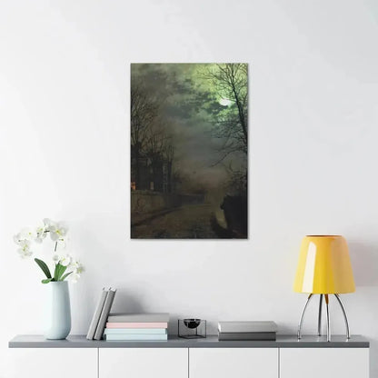 John Atkinson Grimshaw (1836-1893) A Lane In Headingley, Leeds - 1881 - Canvas Wall Art - The Sticker Space