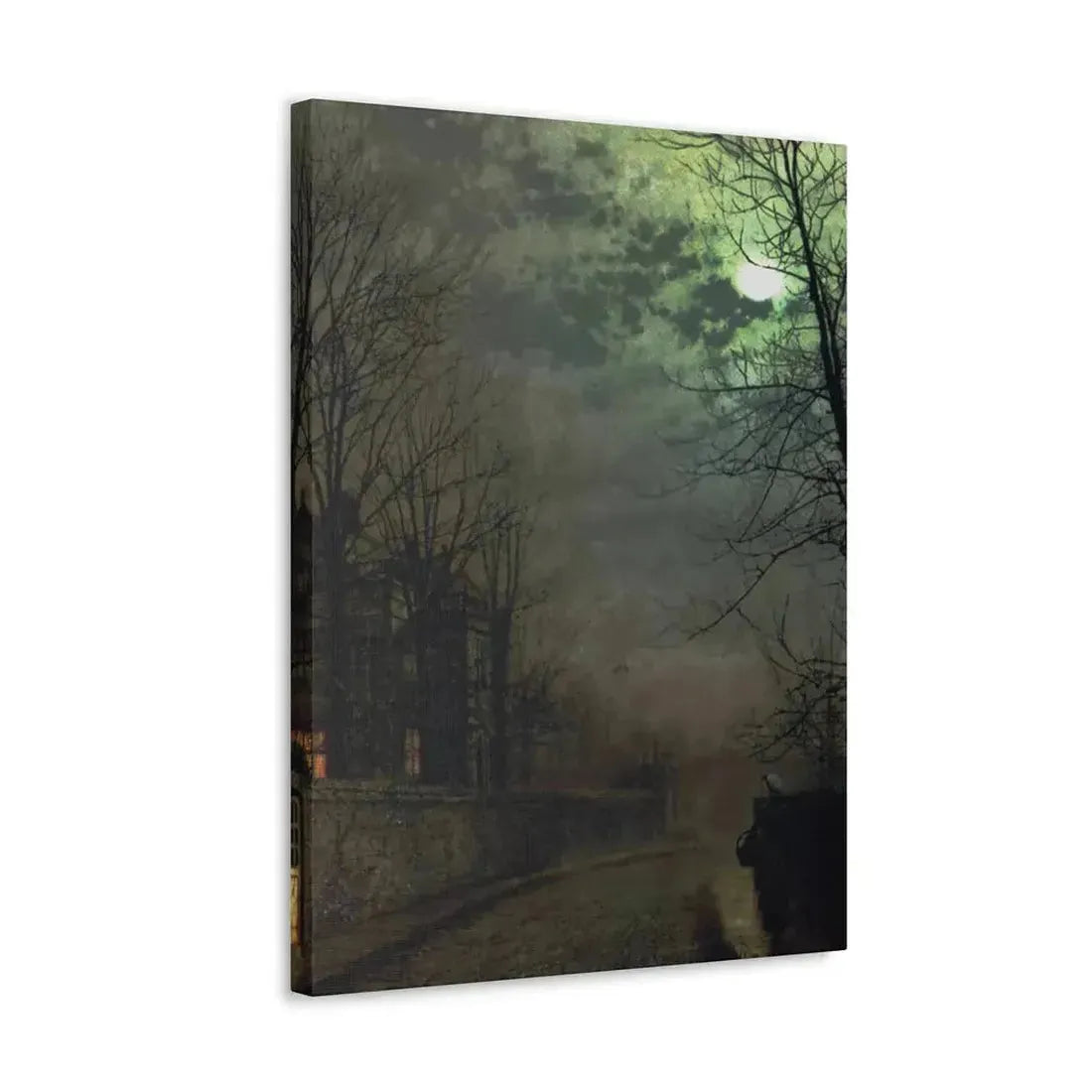 John Atkinson Grimshaw (1836-1893) A Lane In Headingley, Leeds - 1881 - Canvas Wall Art - The Sticker Space