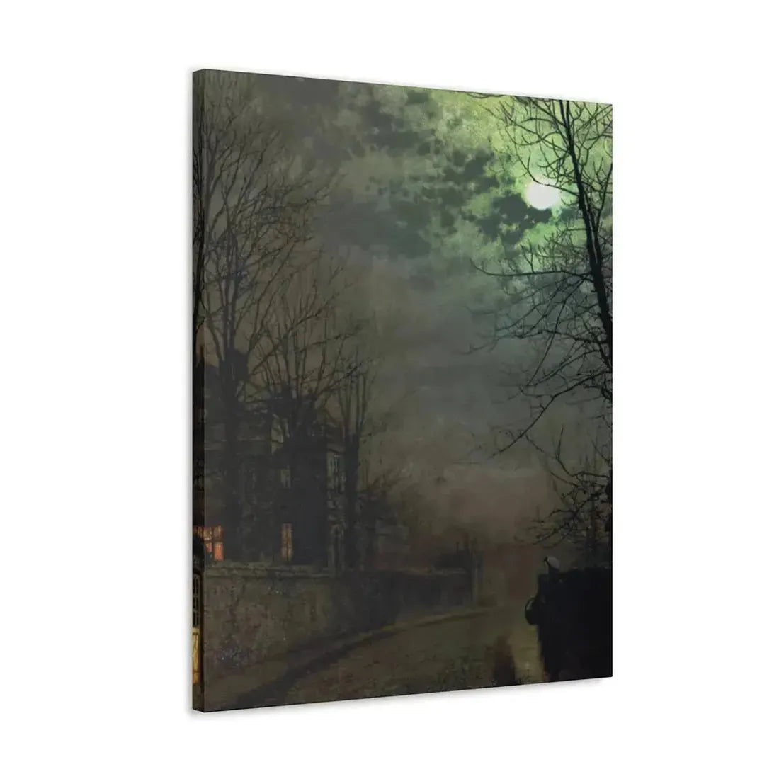 John Atkinson Grimshaw (1836-1893) A Lane In Headingley, Leeds - 1881 - Canvas Wall Art - The Sticker Space