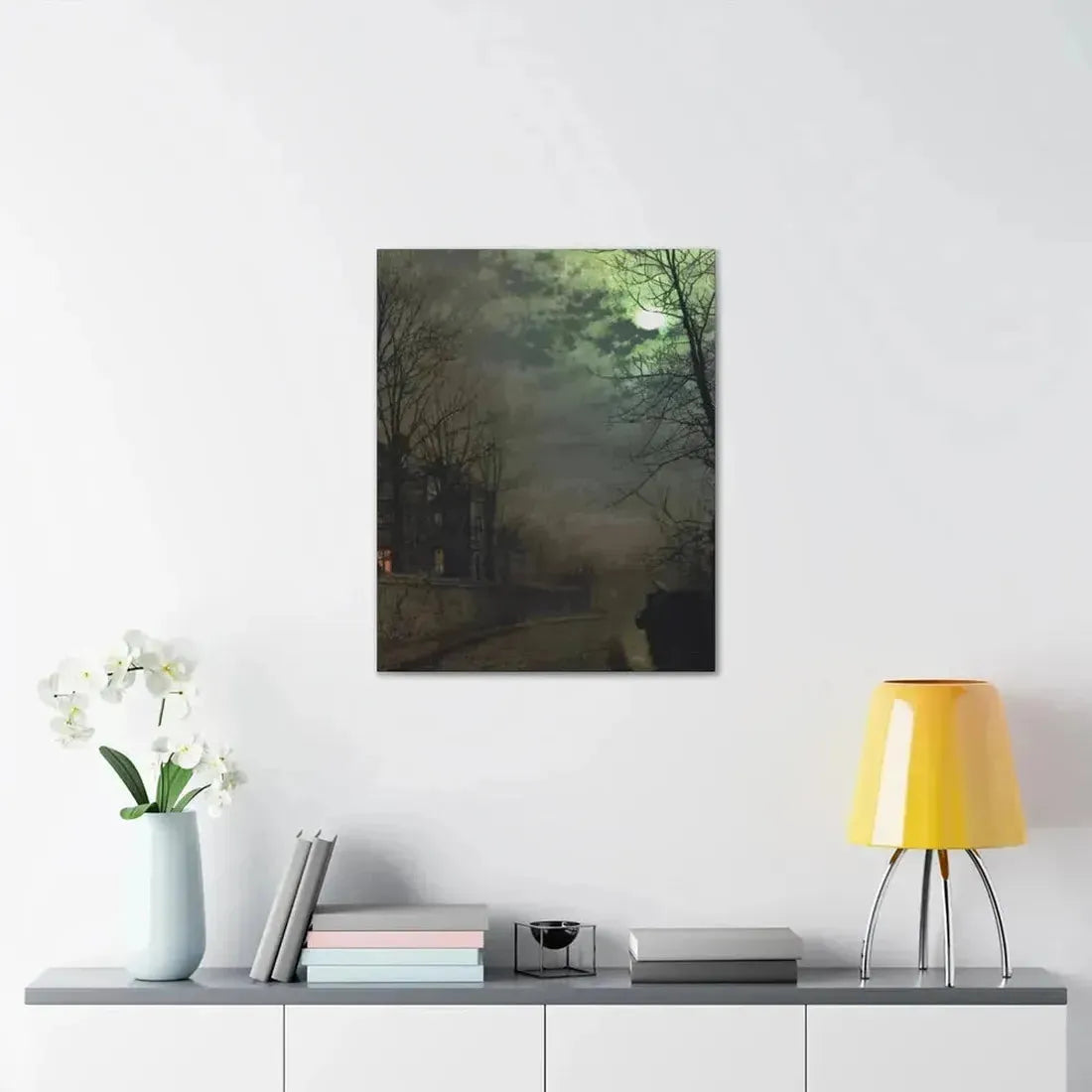 John Atkinson Grimshaw (1836-1893) A Lane In Headingley, Leeds - 1881 - Canvas Wall Art - The Sticker Space