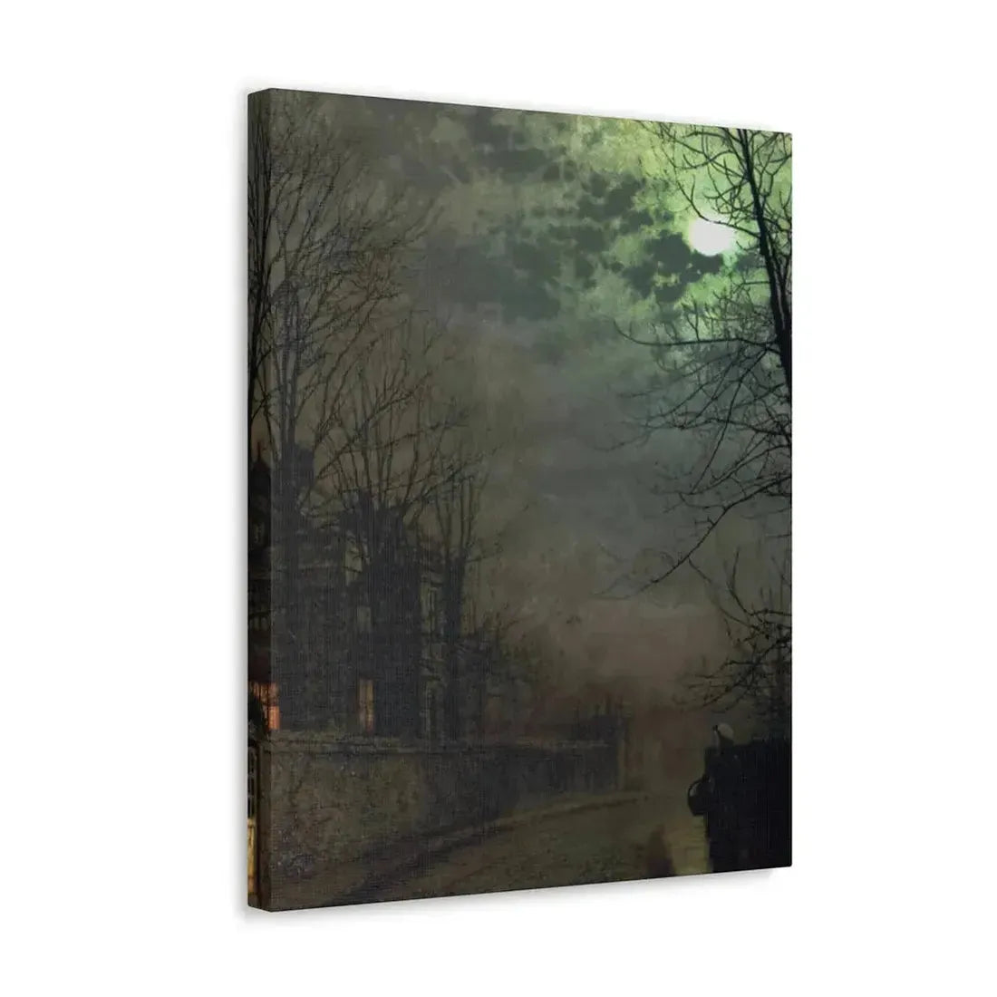 John Atkinson Grimshaw (1836-1893) A Lane In Headingley, Leeds - 1881 - Canvas Wall Art - The Sticker Space