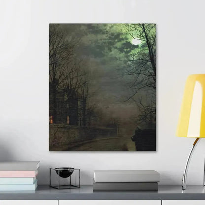 John Atkinson Grimshaw (1836-1893) A Lane In Headingley, Leeds - 1881 - Canvas Wall Art - The Sticker Space