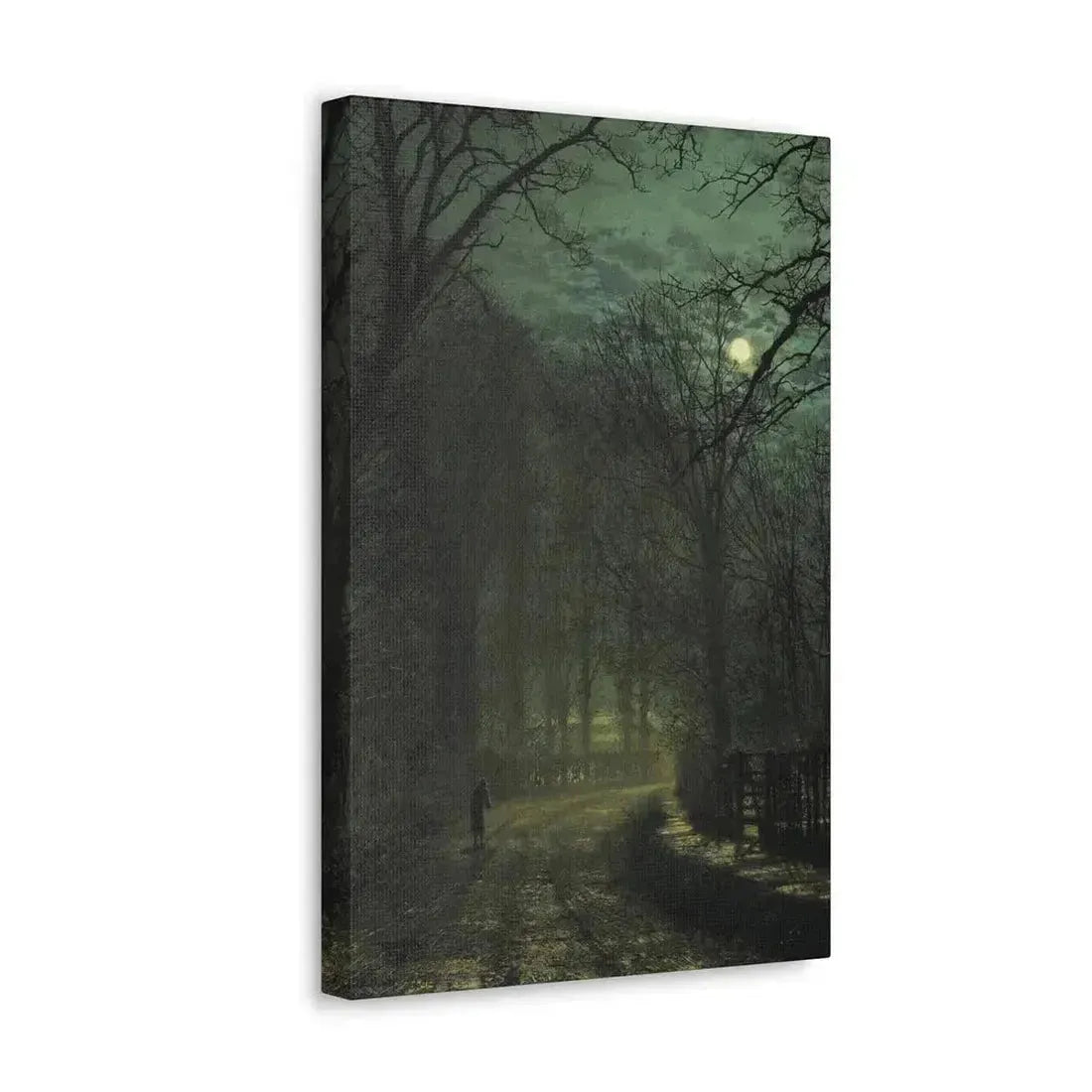 John Atkinson Grimshaw (1836-1893) A Yorkshire Lane in November - 1873 - Canvas Wall Art - The Sticker Space