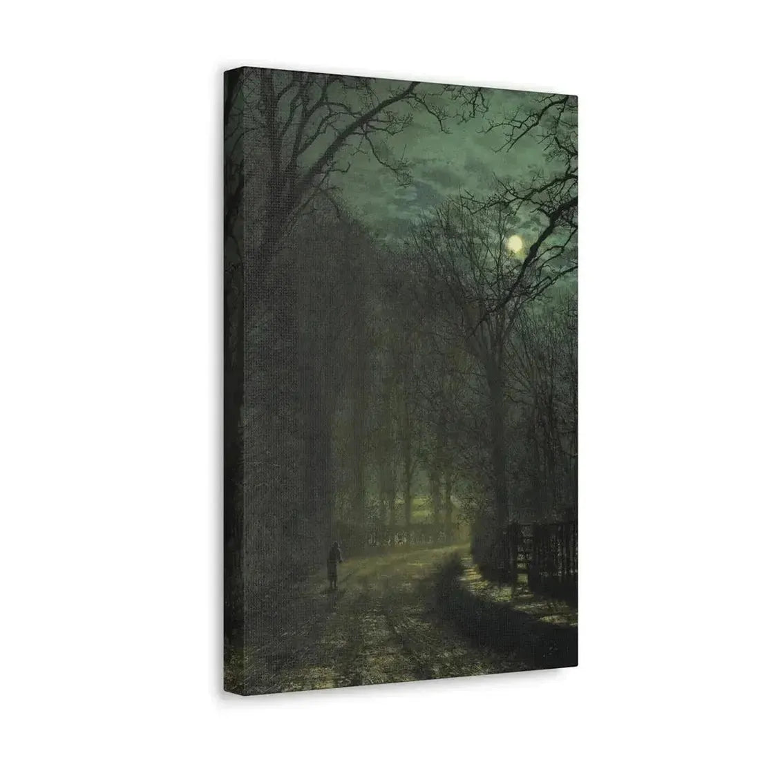 John Atkinson Grimshaw (1836-1893) A Yorkshire Lane in November - 1873 - Canvas Wall Art - The Sticker Space