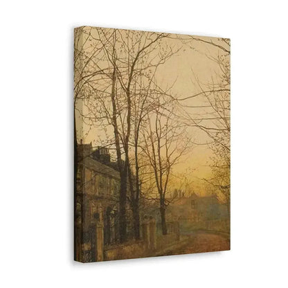 John Atkinson Grimshaw (1836-1893) An Autumn Idyll - 1885 - Canvas Wall Art - The Sticker Space