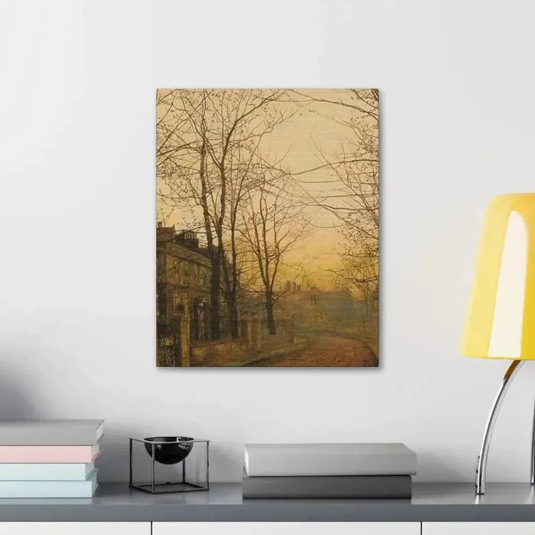 John Atkinson Grimshaw (1836-1893) An Autumn Idyll - 1885 - Canvas Wall Art - The Sticker Space