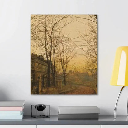 John Atkinson Grimshaw (1836-1893) An Autumn Idyll - 1885 - Canvas Wall Art - The Sticker Space