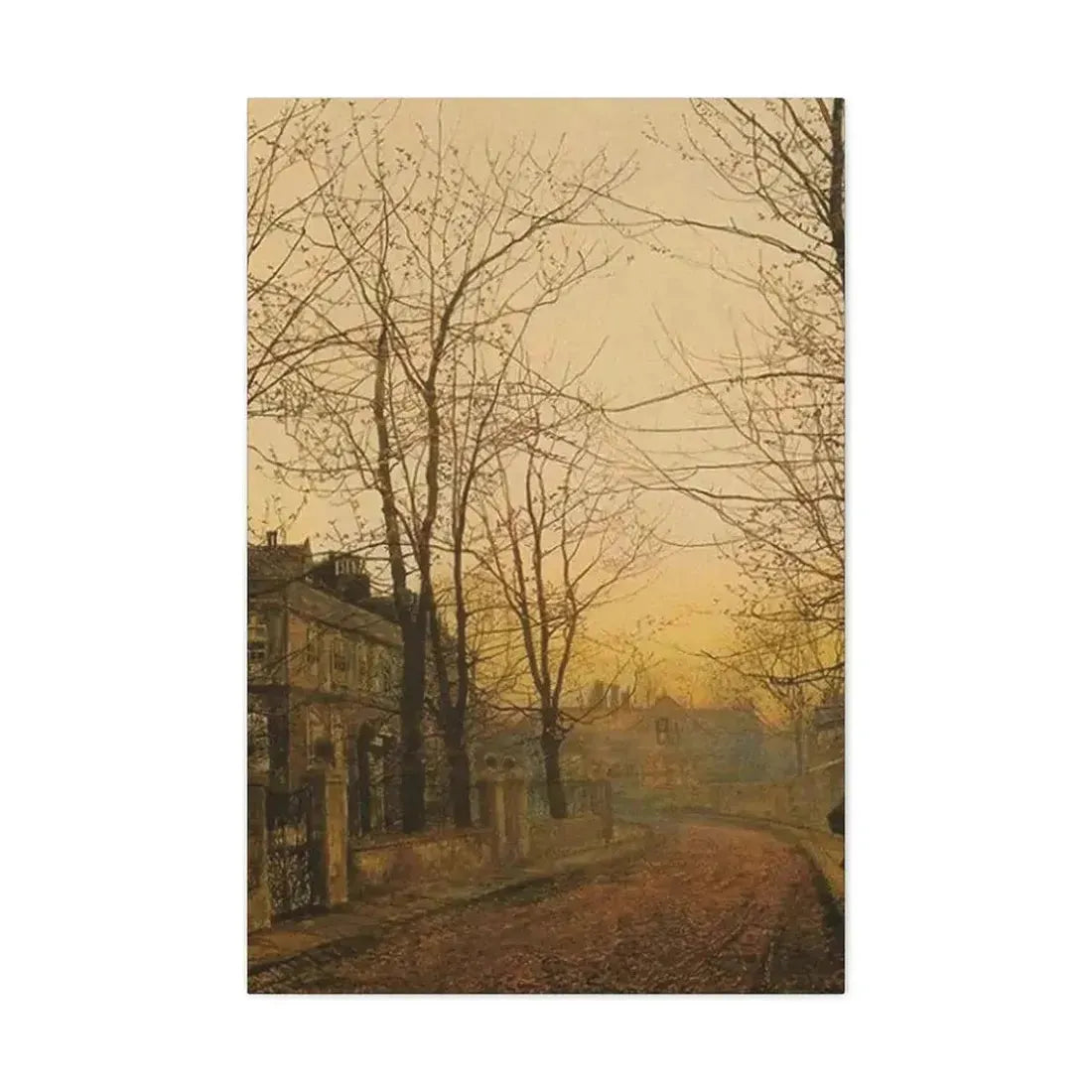 John Atkinson Grimshaw (1836-1893) An Autumn Idyll - 1885 - Canvas Wall Art - The Sticker Space