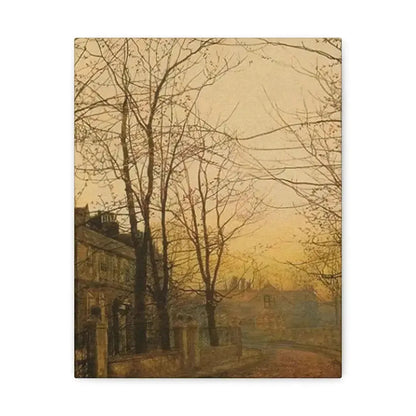 John Atkinson Grimshaw (1836-1893) An Autumn Idyll - 1885 - Canvas Wall Art - The Sticker Space