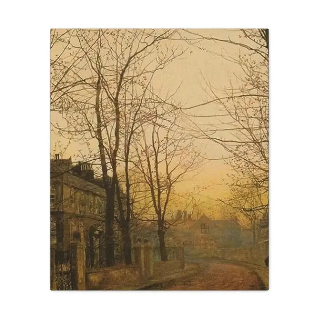 John Atkinson Grimshaw (1836-1893) An Autumn Idyll - 1885 - Canvas Wall Art - The Sticker Space