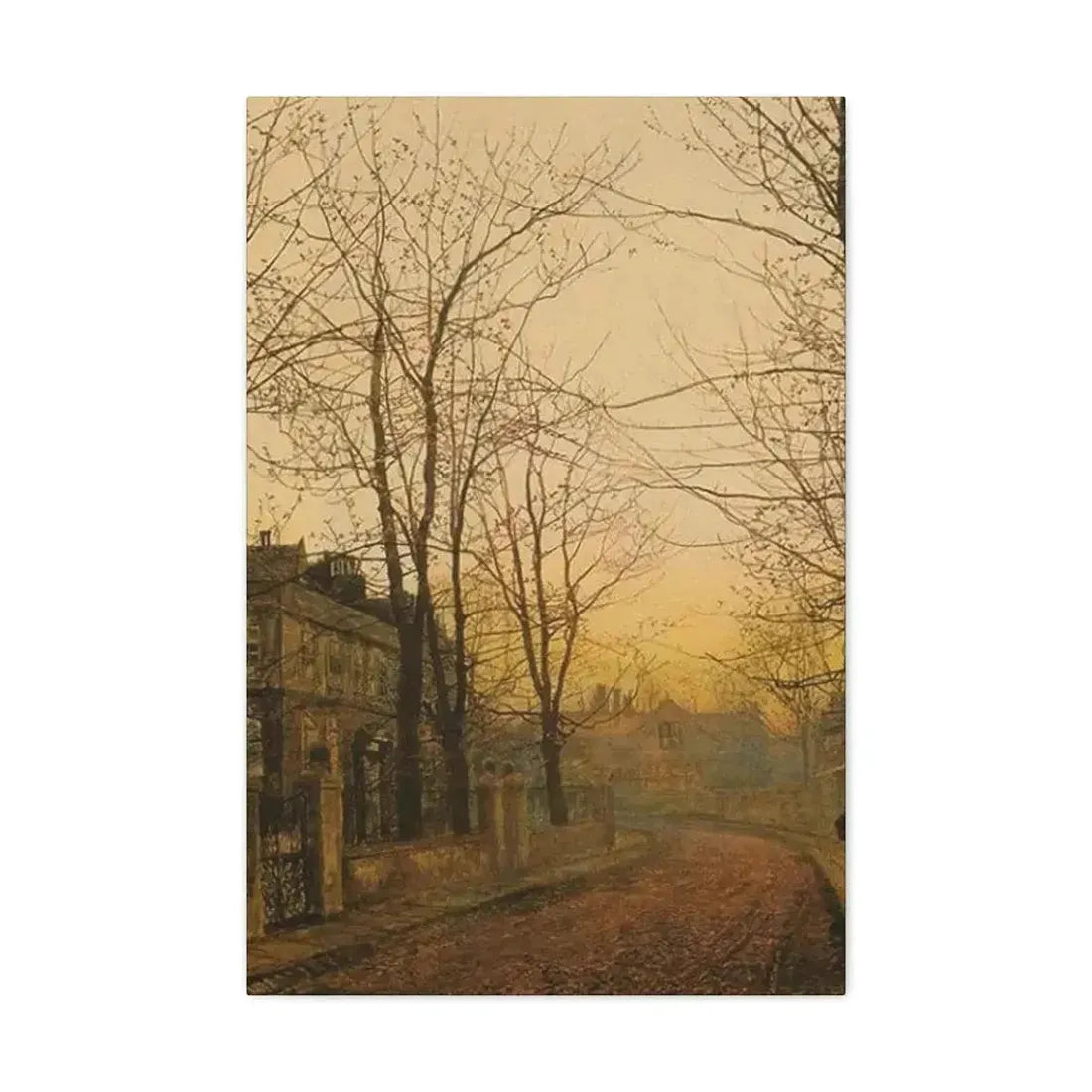 John Atkinson Grimshaw (1836-1893) An Autumn Idyll - 1885 - Canvas Wall Art - The Sticker Space
