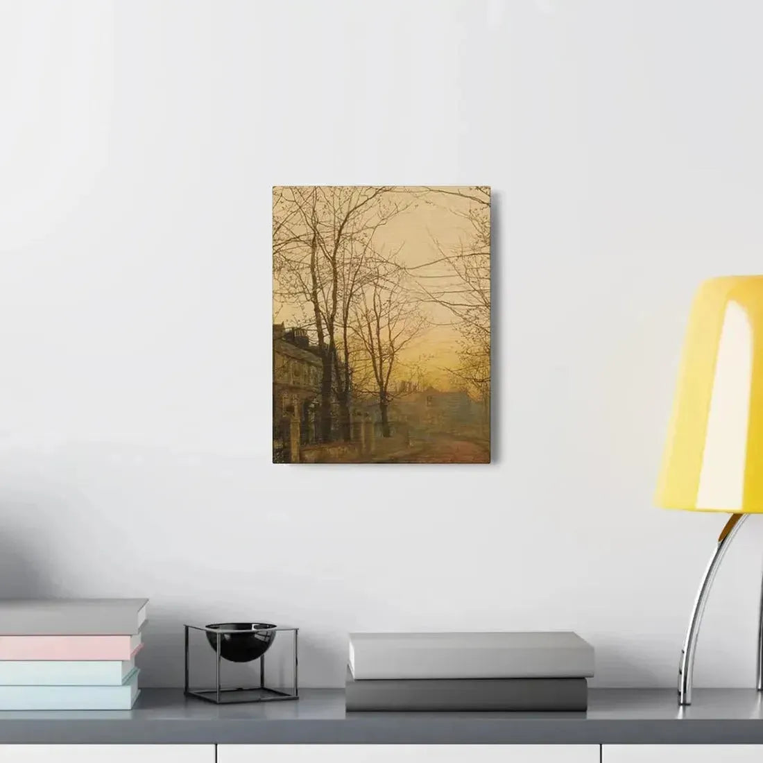 John Atkinson Grimshaw (1836-1893) An Autumn Idyll - 1885 - Canvas Wall Art - The Sticker Space