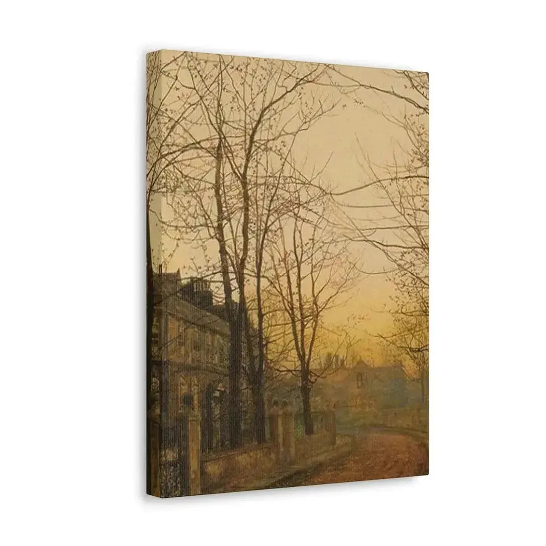 John Atkinson Grimshaw (1836-1893) An Autumn Idyll - 1885 - Canvas Wall Art - The Sticker Space