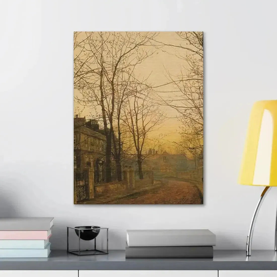 John Atkinson Grimshaw (1836-1893) An Autumn Idyll - 1885 - Canvas Wall Art - The Sticker Space