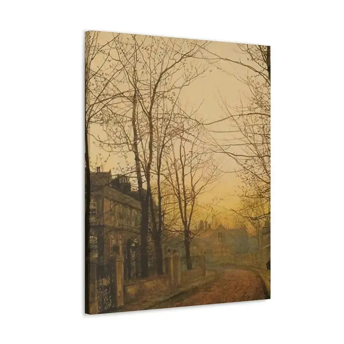 John Atkinson Grimshaw (1836-1893) An Autumn Idyll - 1885 - Canvas Wall Art - The Sticker Space