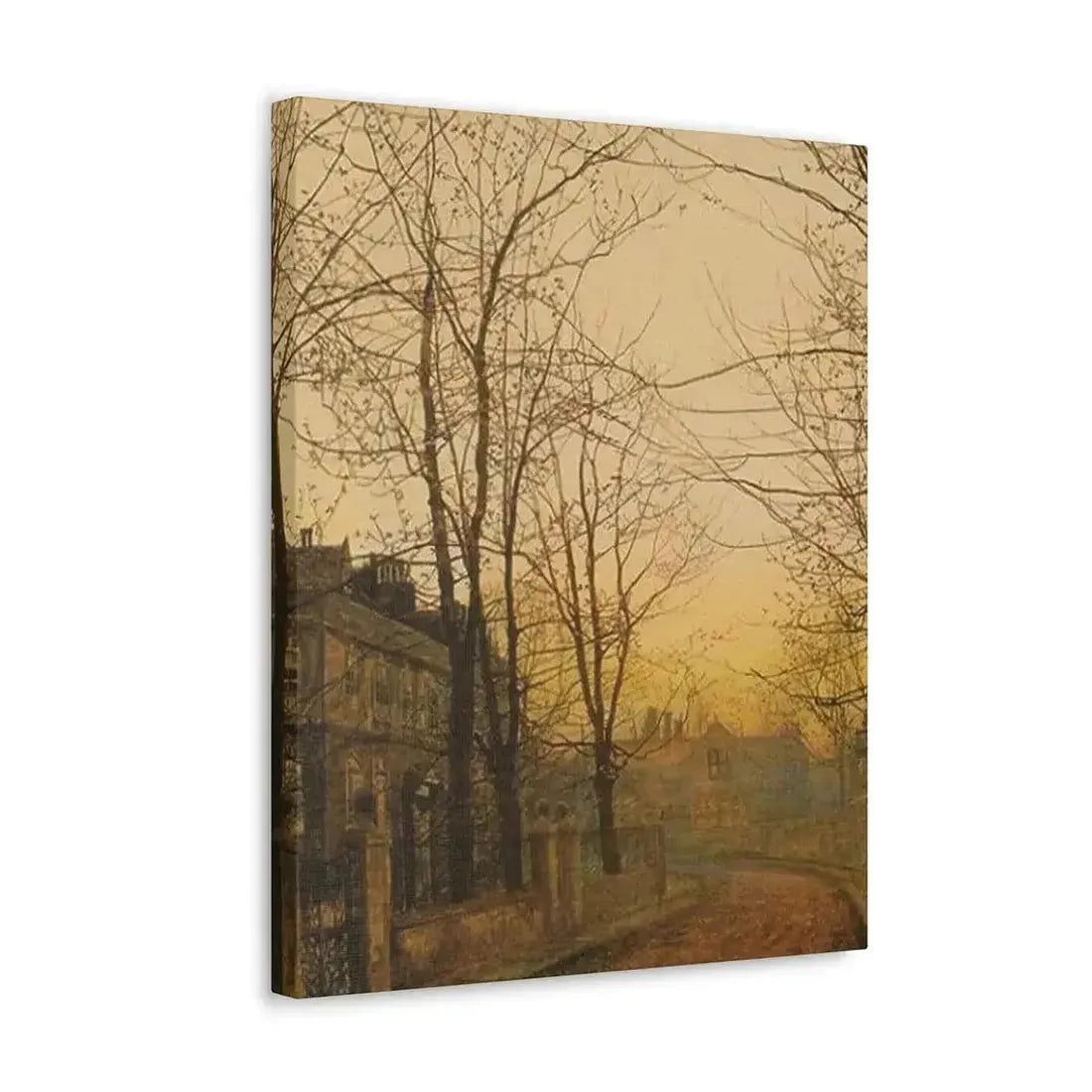 John Atkinson Grimshaw (1836-1893) An Autumn Idyll - 1885 - Canvas Wall Art - The Sticker Space