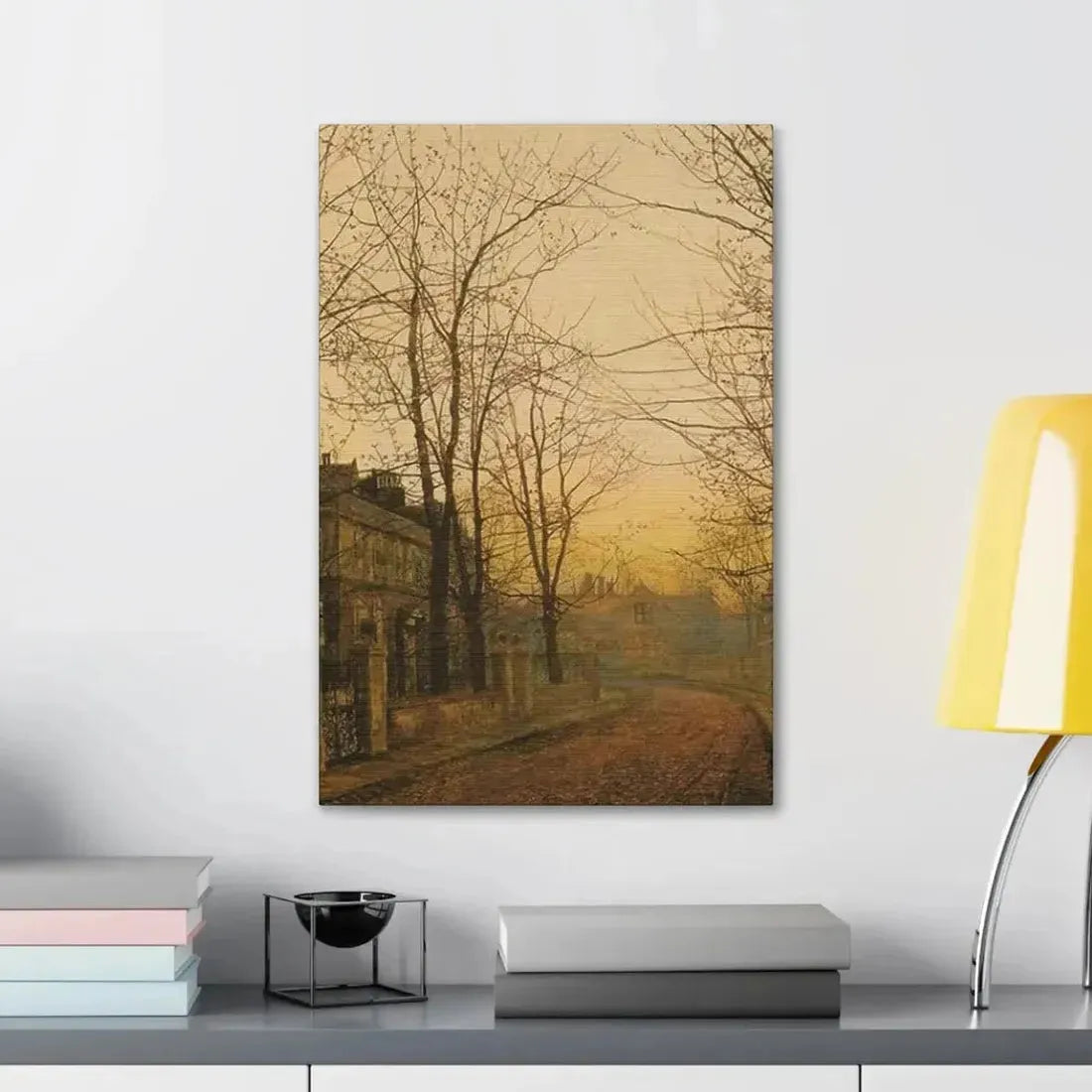 John Atkinson Grimshaw (1836-1893) An Autumn Idyll - 1885 - Canvas Wall Art - The Sticker Space