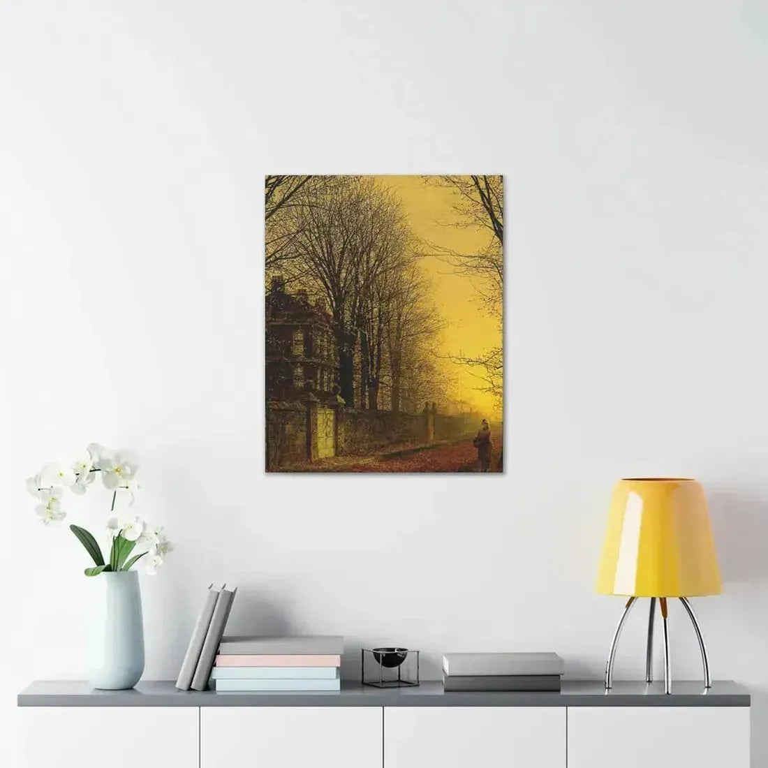 John Atkinson Grimshaw (1836-1893) Autumn Gold - Canvas Wall Art - The Sticker Space