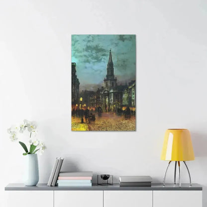 John Atkinson Grimshaw (1836-1893) Blackman Street, London - 1885 - Canvas Wall Art - The Sticker Space
