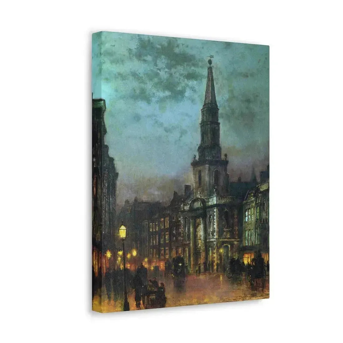 John Atkinson Grimshaw (1836-1893) Blackman Street, London - 1885 - Canvas Wall Art - The Sticker Space