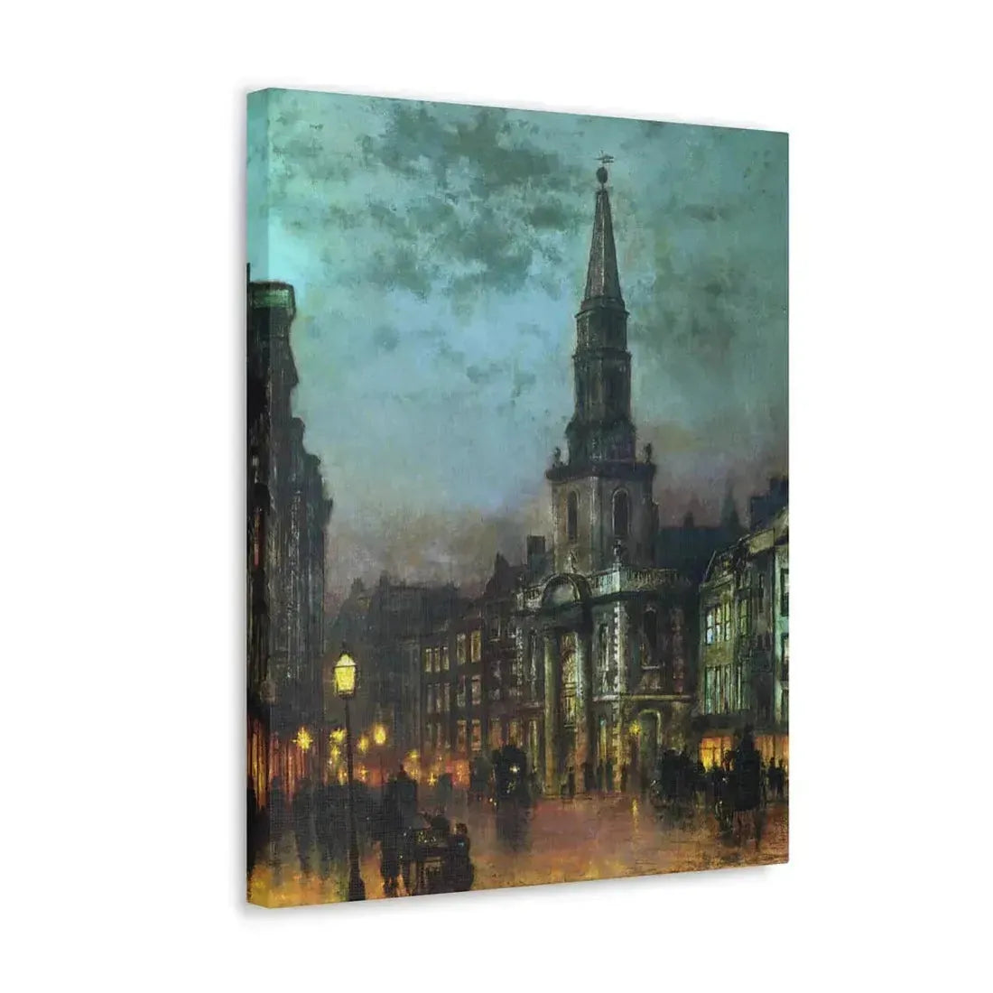John Atkinson Grimshaw (1836-1893) Blackman Street, London - 1885 - Canvas Wall Art - The Sticker Space