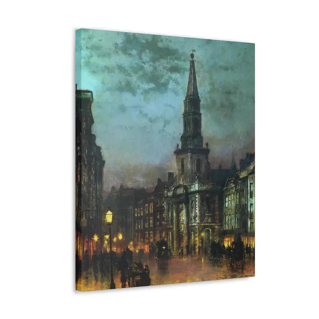 John Atkinson Grimshaw (1836-1893) Blackman Street, London - 1885 - Canvas Wall Art - The Sticker Space