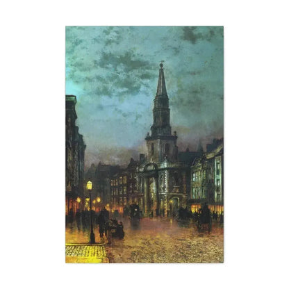 John Atkinson Grimshaw (1836-1893) Blackman Street, London - 1885 - Canvas Wall Art - The Sticker Space