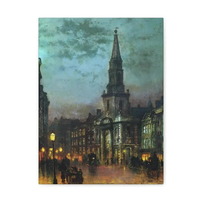 John Atkinson Grimshaw (1836-1893) Blackman Street, London - 1885 - Canvas Wall Art - The Sticker Space