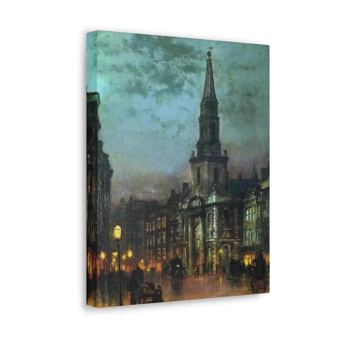 John Atkinson Grimshaw (1836-1893) Blackman Street, London - 1885 - Canvas Wall Art - The Sticker Space