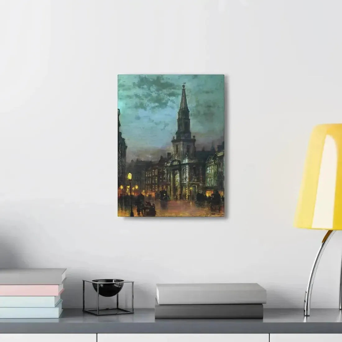 John Atkinson Grimshaw (1836-1893) Blackman Street, London - 1885 - Canvas Wall Art - The Sticker Space