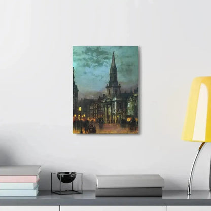 John Atkinson Grimshaw (1836-1893) Blackman Street, London - 1885 - Canvas Wall Art - The Sticker Space