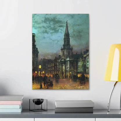 John Atkinson Grimshaw (1836-1893) Blackman Street, London - 1885 - Canvas Wall Art - The Sticker Space
