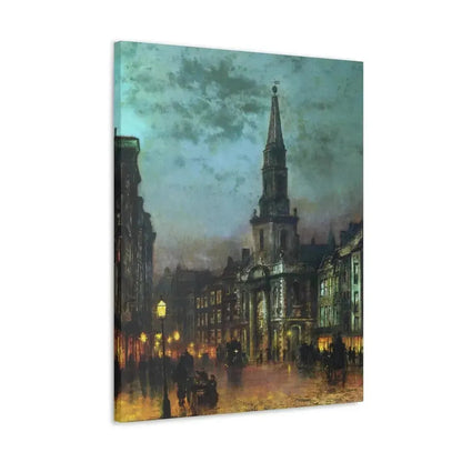 John Atkinson Grimshaw (1836-1893) Blackman Street, London - 1885 - Canvas Wall Art - The Sticker Space