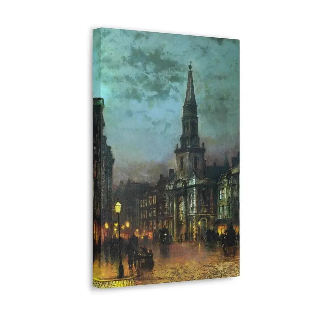 John Atkinson Grimshaw (1836-1893) Blackman Street, London - 1885 - Canvas Wall Art - The Sticker Space