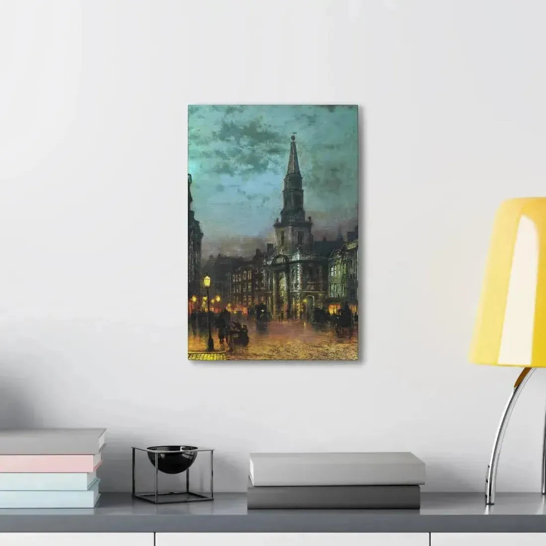 John Atkinson Grimshaw (1836-1893) Blackman Street, London - 1885 - Canvas Wall Art - The Sticker Space