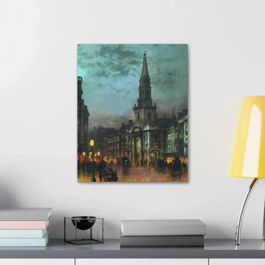 John Atkinson Grimshaw (1836-1893) Blackman Street, London - 1885 - Canvas Wall Art - The Sticker Space