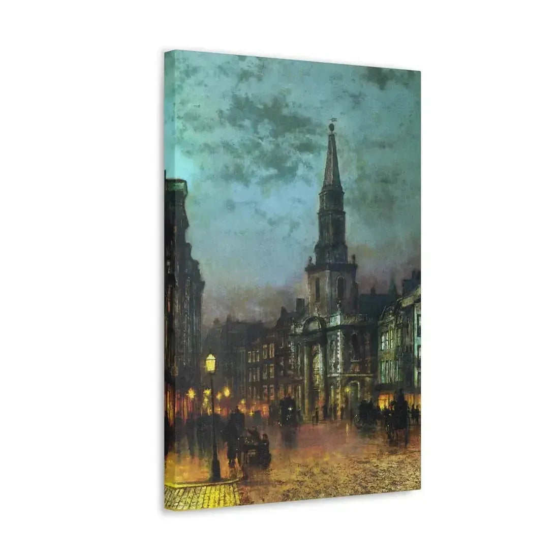 John Atkinson Grimshaw (1836-1893) Blackman Street, London - 1885 - Canvas Wall Art - The Sticker Space