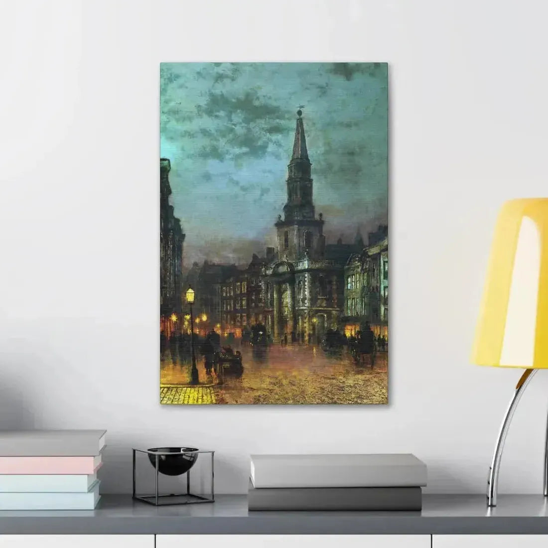 John Atkinson Grimshaw (1836-1893) Blackman Street, London - 1885 - Canvas Wall Art - The Sticker Space