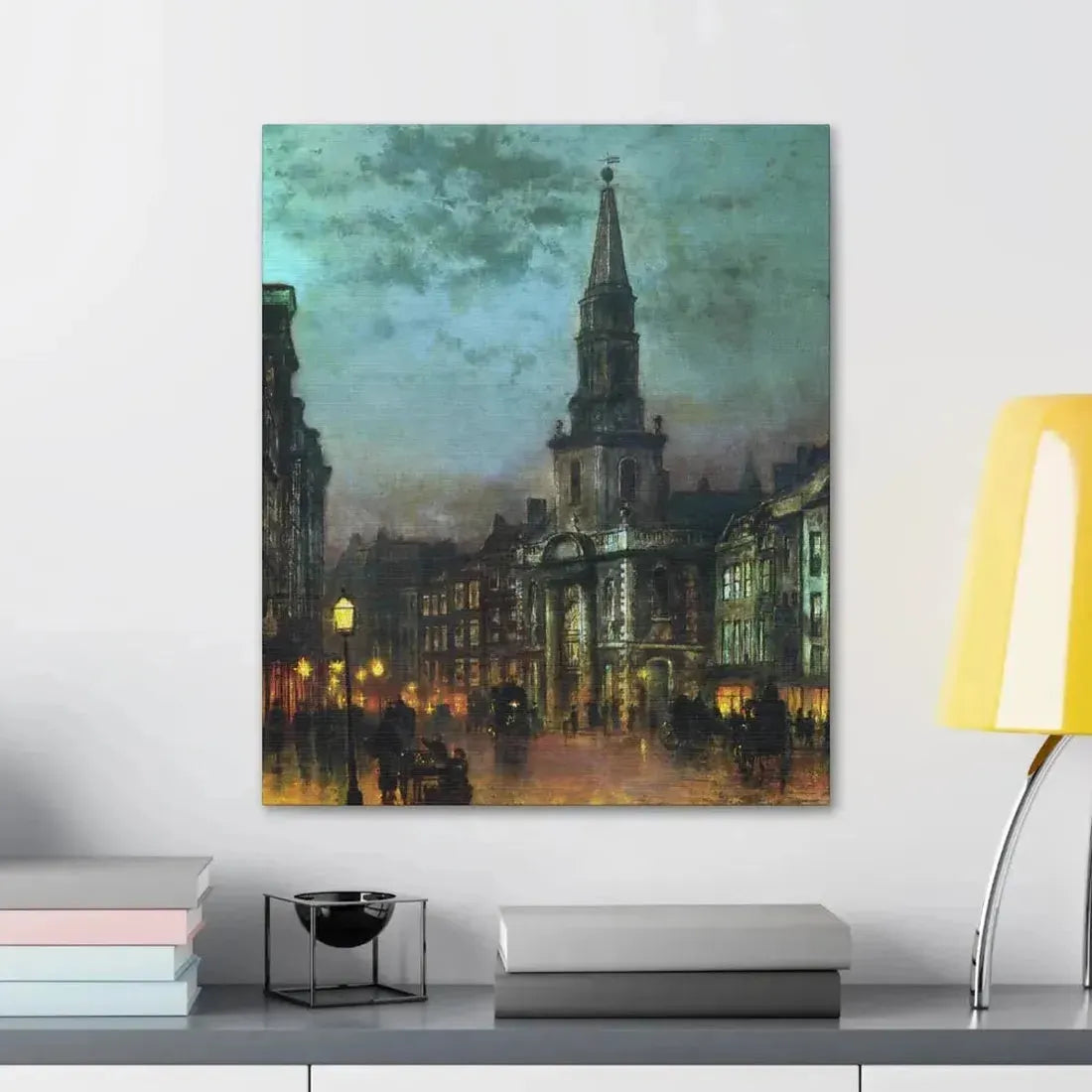 John Atkinson Grimshaw (1836-1893) Blackman Street, London - 1885 - Canvas Wall Art - The Sticker Space