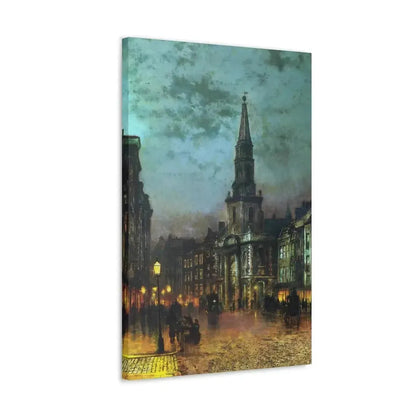 John Atkinson Grimshaw (1836-1893) Blackman Street, London - 1885 - Canvas Wall Art - The Sticker Space