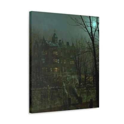 John Atkinson Grimshaw (1836-1893) Knostrop Old Hall, Leeds - 1883 - Canvas Wall Art - The Sticker Space