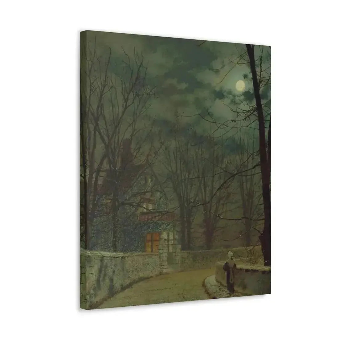 John Atkinson Grimshaw (1836-1893) Lea Hurst, Kent - Canvas Wall Art - The Sticker Space