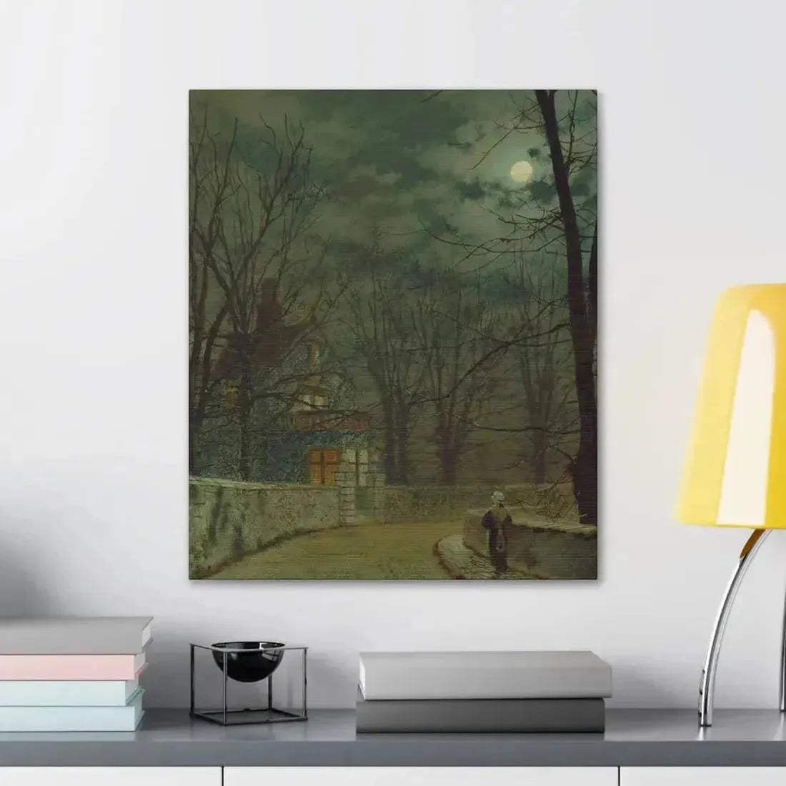 John Atkinson Grimshaw (1836-1893) Lea Hurst, Kent - Canvas Wall Art - The Sticker Space