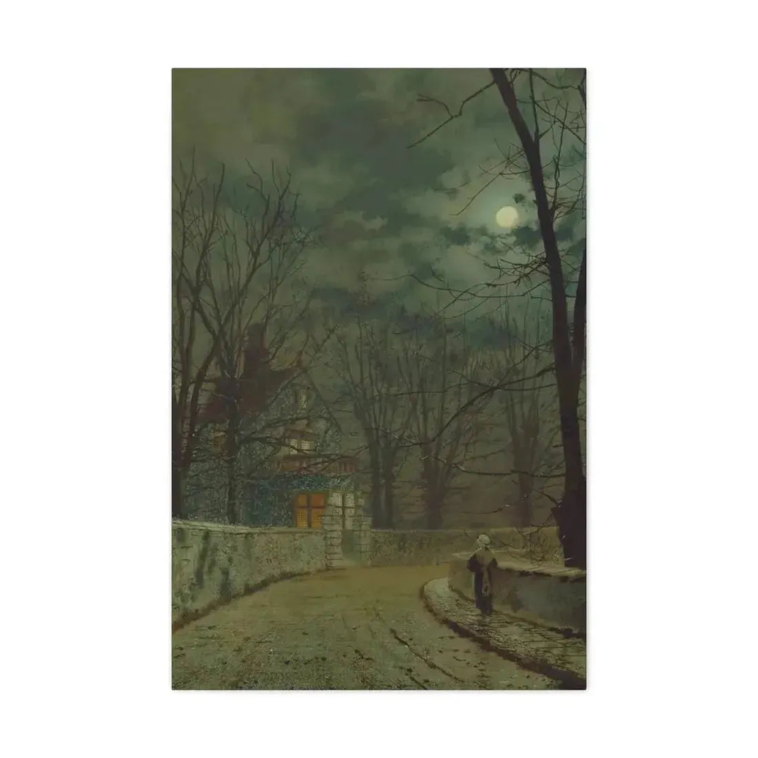 John Atkinson Grimshaw (1836-1893) Lea Hurst, Kent - Canvas Wall Art - The Sticker Space